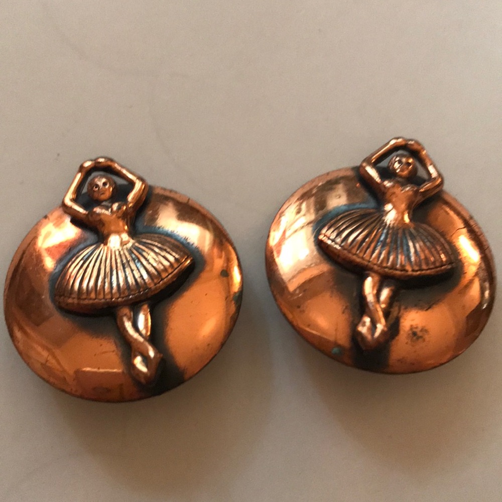 Vintage ballet earrings